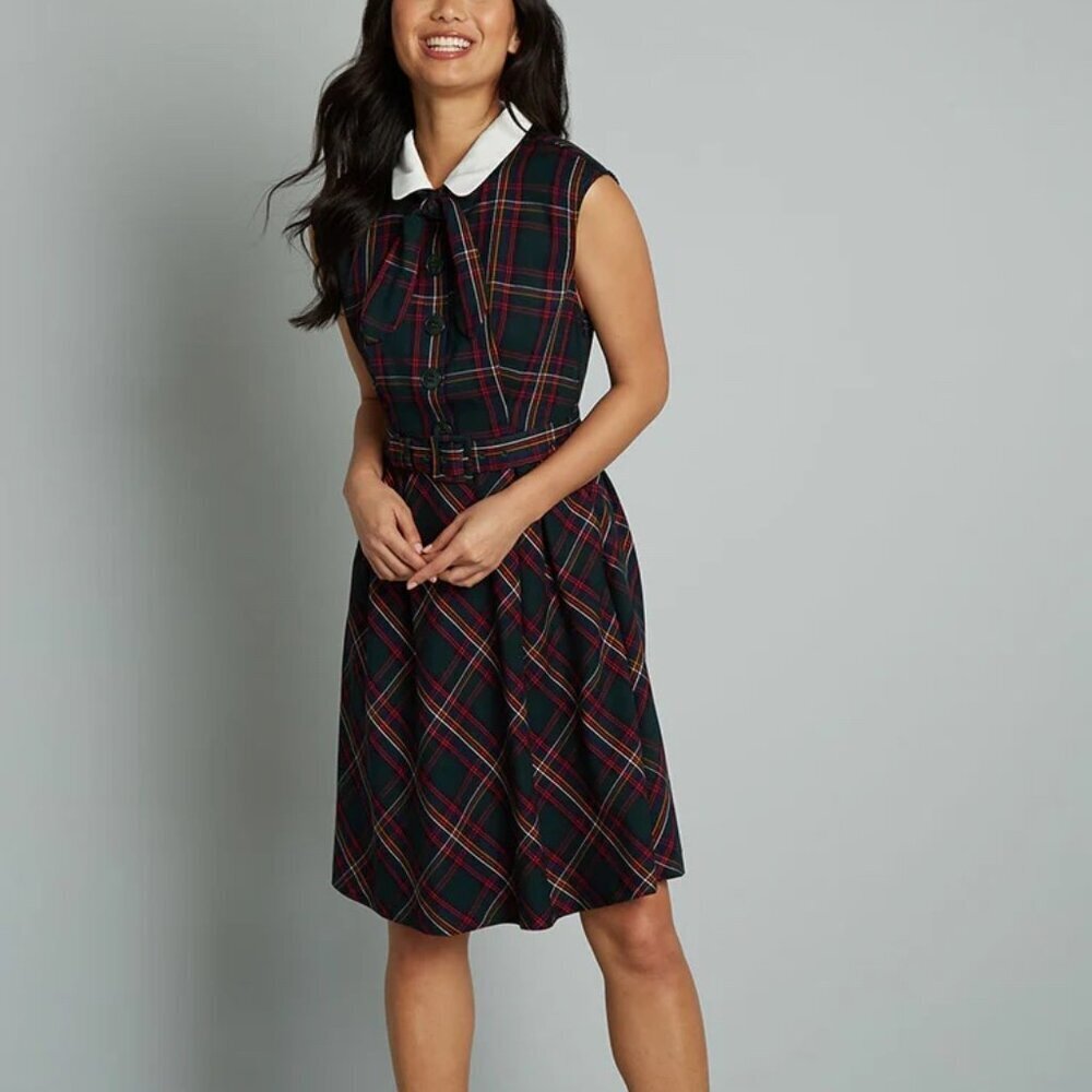 Modcloth "Prep School Posh" Fit And Flare Dress